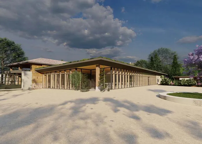 Extension salle de mariage pour un château