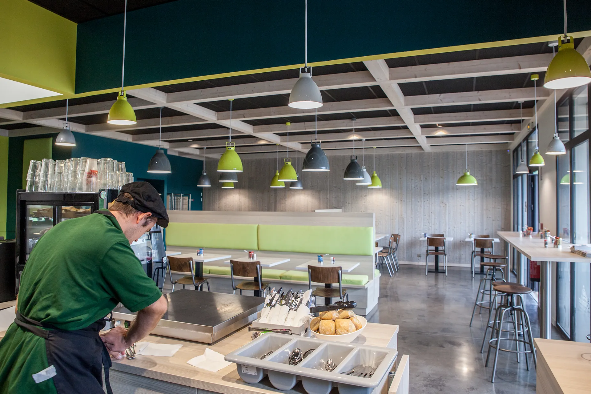 vue depuis la zone de service u snack