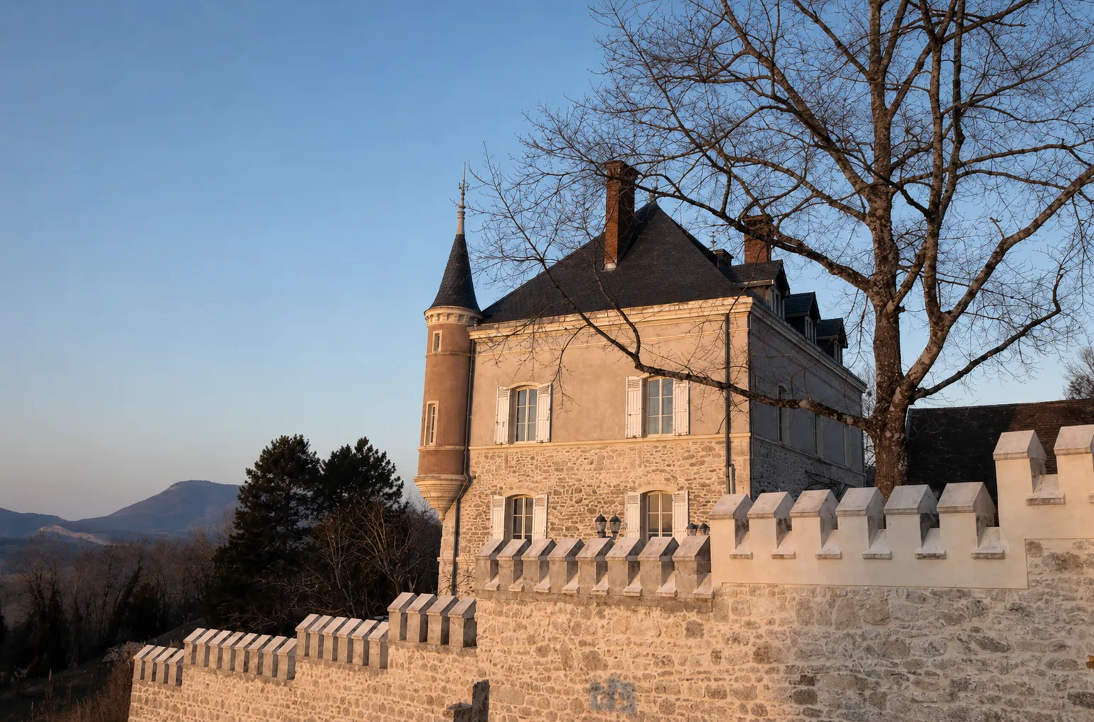 Château et remparts après restauration